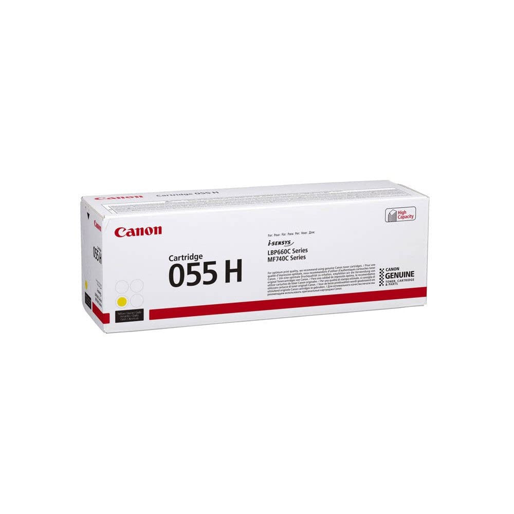 Canon 055 H - Haute capacité - Jaune - Originale - cartouche de Toner - Pour Col