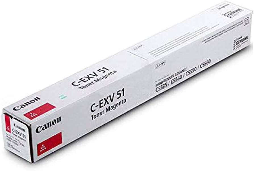 TONER CARTUCCIA ORIGINALE CANON C-EXV51 MAGENTA (26.000 Pagine) 0483C002