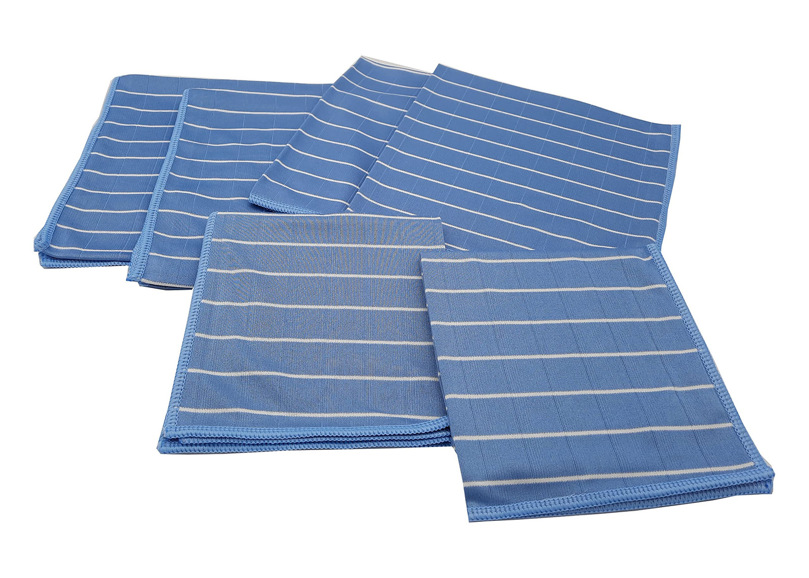 Aqua Laser Set di 6 panni in microfibra di bambù (blu) (B3f)