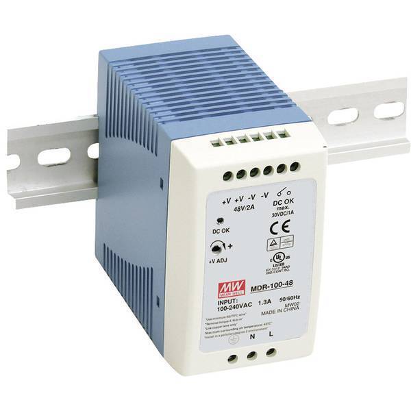 Mean well mdr 100-24 alimentatore per guida din 24 v/dc 4 a 96 w 1 x