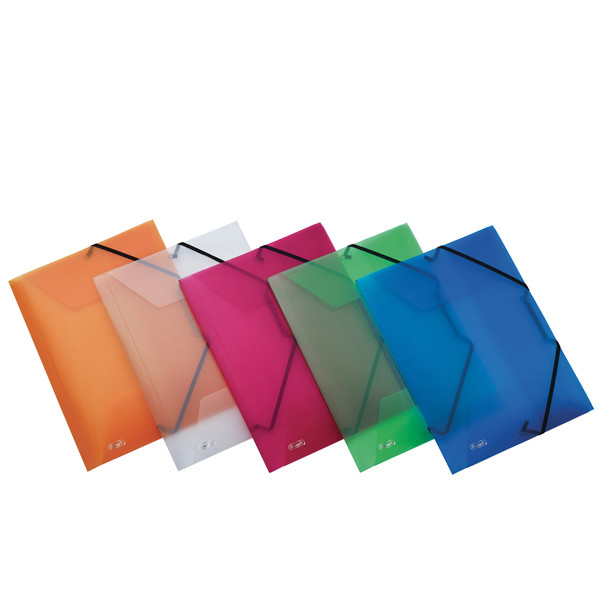 Cartella 3 Lembi con Elastico in PPL Lumina Favorit - 22x30 cm - 400116645 (Tras