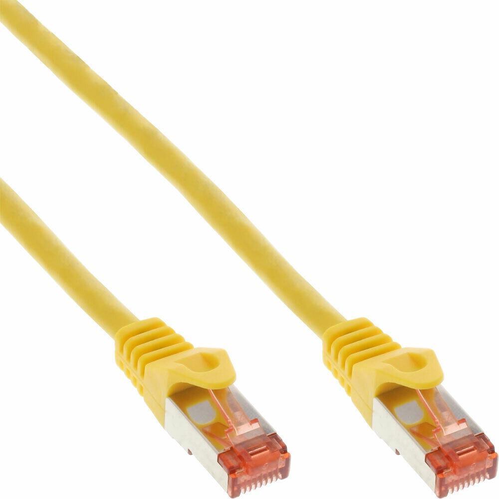 INL InLine® Cavo Rete Lan, S/FTP (PiMf), Cat.6, 250MHz, giallo, 0,25m, Patch Et
