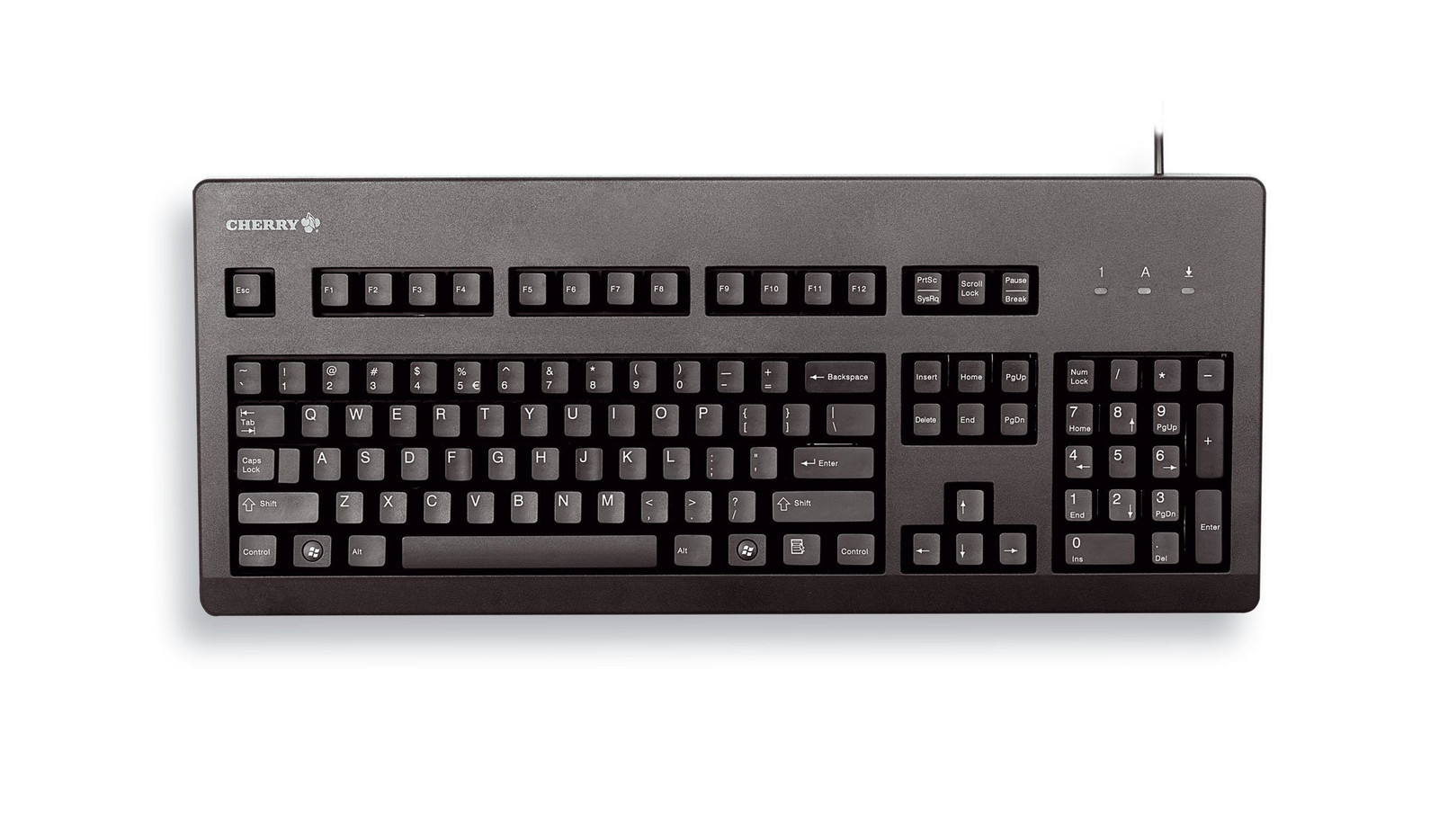 CHERRY G80-3000 USB/PS2 English Mechanical Keyboard with Black MX Switches Briti