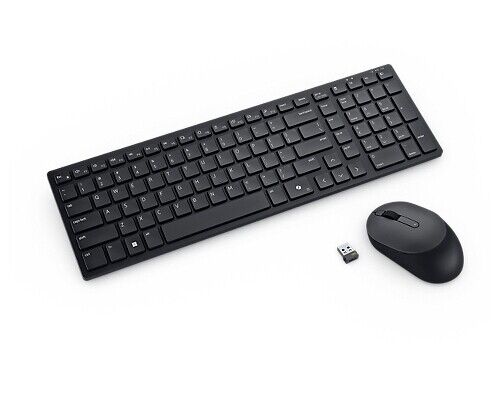 Kit Tastiera e Mouse Universale BT QWERTY Italiano - KM555-BLK-ITA Silent Dell