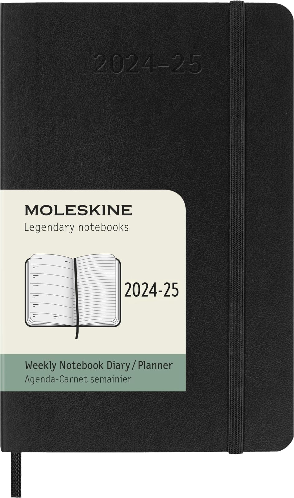 Moleskine Weekly Planner 2024-2025, Weekly Planner 18 Months 2025, With Space Fo