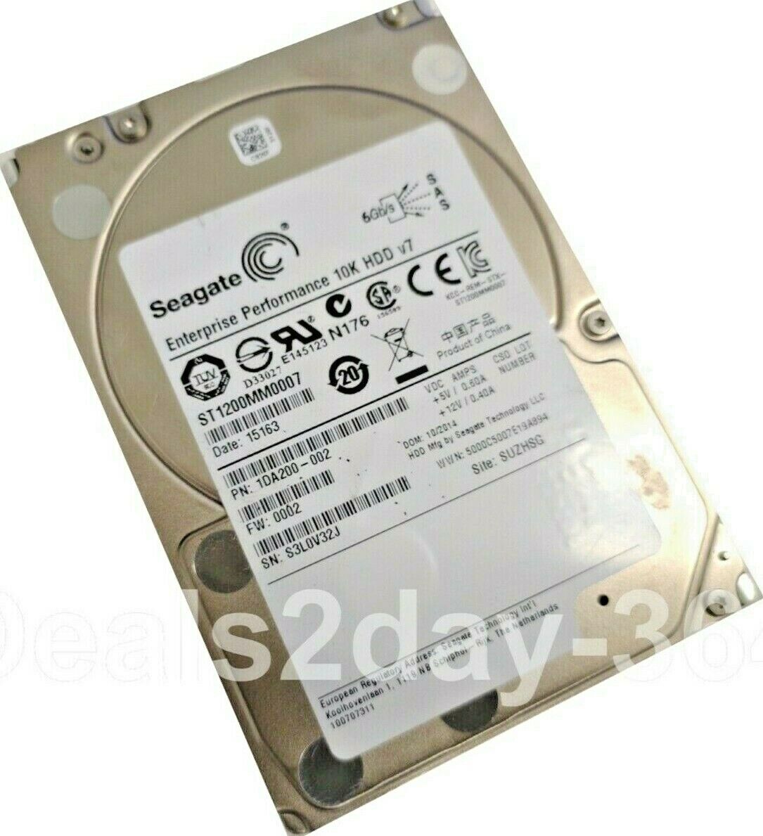 Seagate ST1200MM0007 1.2TB 10K 6G 2.5 " SFF SAS Drive Non per Portatili O ps4