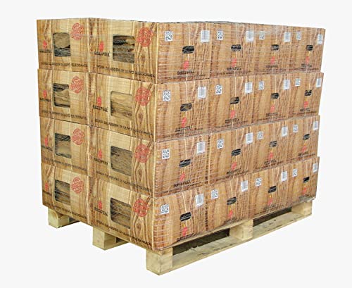 Baltpell Legna Da Ardere Di Ulivo | 32 Scatole | 320Kg | Facili Da Trasportare | Per Camini, Stufe, Barbecue | Ecologica & Non Sporca