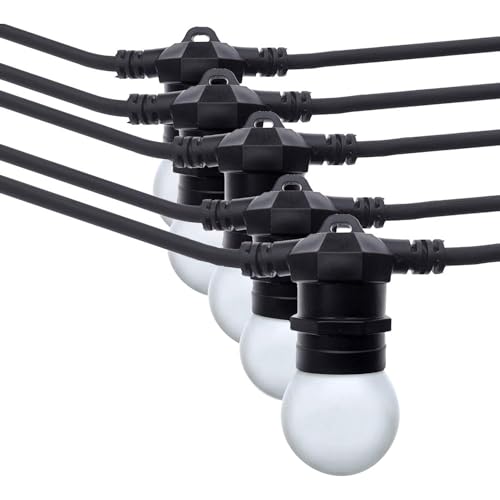 Barcelonaled - Ghirlanda Di Luci A Led Per Esterni E Interni, 10 Metri, Impermeabile Ip65, Con 10 Lampadine E27, Bianco Caldo, Per Feste, Matrimoni, G