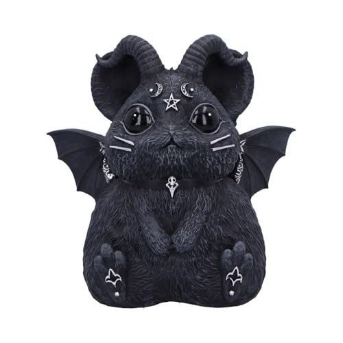 Nemesis Now Marchillias Cult Cutie - Statuetta Di Cincillà, In Resina Nera, Realizzata In Resina Di Alta Qualità, Sapientemente Dipinta A Mano