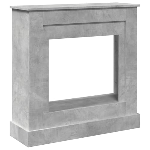 Vidaxl Cornice Per Camino Grigio Cemento 90X30X90 Cm In Truciolato, Cornice Per Caminetto, Struttura Per Camino, Decorazione Camino, Telaio Per Camino