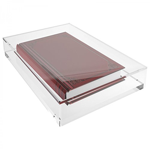 Designplex Teca In Plexiglass Trasparente 5 Lati Chiusi Con Fondo Avvitato - Misure Esterne: 30X20X H4 Cm