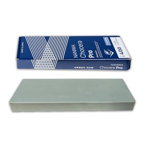 Sanelli Ambrogio, Naniwa Professional Stone, Pietra Affilacoltelli Professionale, Grana Grezza #400, Ideale Per Correggere Le Lame Scheggiate, Splash&