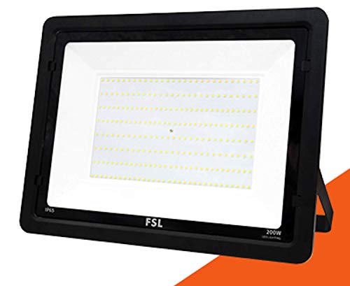Fsl Proiettore Per Esterni Nero 200W - Ip65 115° 6500K