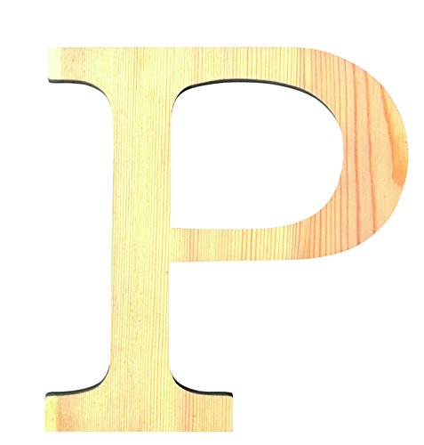 Artemio - 11,5 Centimetri-Bois-Lettera Maiuscola P, Colore Beige