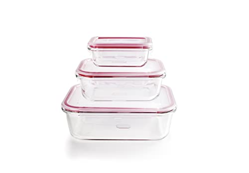 Ibili Set 3 Contenedores Alimentos Rectangular