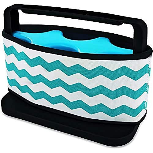 Take Away Può Cooler, Glass, Rouge/Turquoise