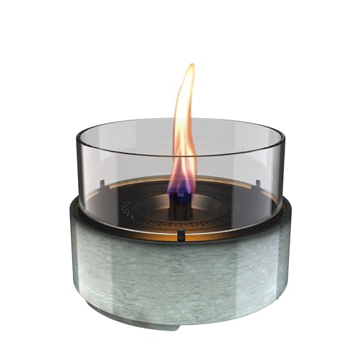 Tenderflame Cafe 18 Reactive Glaze Camino Da Tavolo In Porcellana Verde, 18,2 X 13,5 Cm