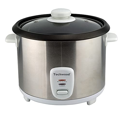 Techwood Tcr-186 Cuoci Riso Multifunzione, 1.8 L, Alluminio Acciaio Inossidabile Plastica, Multicolore