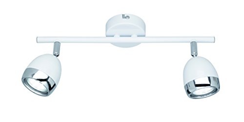 Reality Leuchten Reality R82102101 Nantes Faretto, 2Xgu10, 3 W Led, Bianco, 35X8X14 Cm Gu10