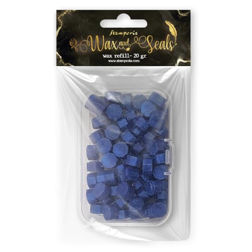 Stamperia Waxc12 Cera Rigenerata, Bluette, 7,5 X 5 X 2 Cm