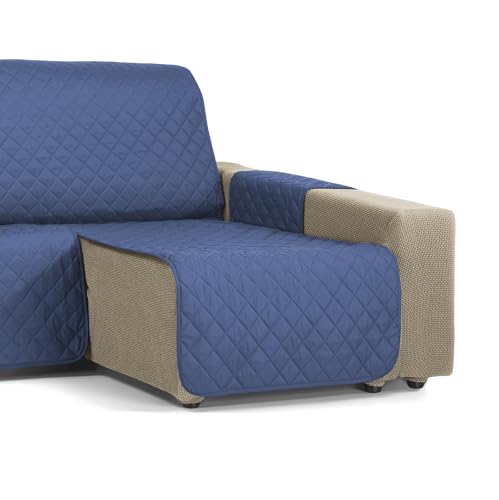 Martina Home Copri Chaise Longue Imbottito Ambar, 200 Cm, Blu