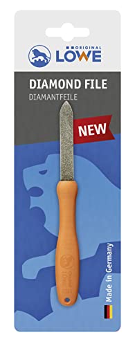 Original Löwe Lima Diamantata 0023 Con Impugnatura Ergonomica, Struttura Fine Con Rivestimento Diamantato Robusto E Durevole, Affilatrice Per Forbici,