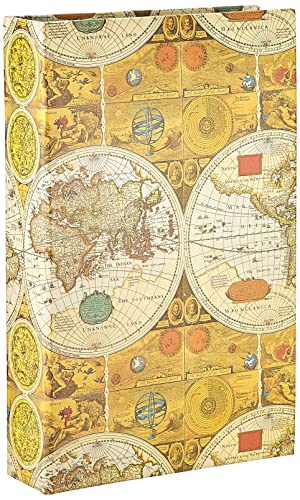 Pioneer Photo Album Stc-504/Nb 3-Ring Photo Album Con 504 Tasche Per Foto Da 10,2 X 15,2 Cm, Blu Navy Tradizionale Ancient World Map