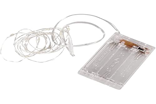 Rayher Mini Catena Di Luci A Led Con Filo/Timer, 220 Cm, 20 Led, Funzionamento A Batteria, Giallo Chiaro, 69169159