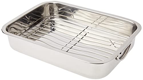 Gsw 809351 – Padella Quadrata Con Inserto 809252 Acciaio Inox – Padella Quadrata Con Inserto 35 Cm, Acciaio Inox, Argento, 36,6 X 27,5 X 6,4 Cm, 2 Uni