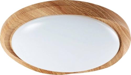 V-Tac 30W - 60W - 30W Designer Domelight Remote Control Dimmable Wood Grain Cyclone Cover