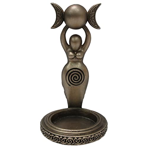 Nemesis Now Portacandele A Spirale, 12 Cm, Colore: Oro, Bronzo Resina