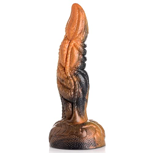 Creature Cocks, Dildo In Silicone A Forma Di Tentacolo Increspato Ravager, Lunghezza Inseribile: 16,5 Cm