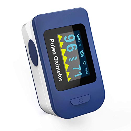 Wellue Fsc20C - Pulsossimetro Da Dito - Saturimetro - Ossimetro - Lettura Immediata Su Schermo Oled - Ossigeno, Frequenza Del Polso E Onda Pulsazione