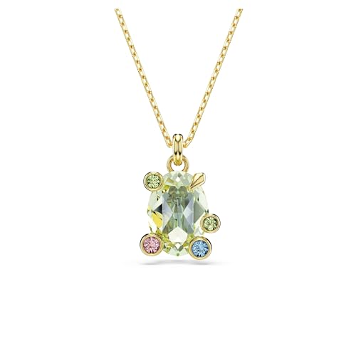 Swarovski Pendente Gema, Tagli Misti, Multicolore, Placcato Color Oro
