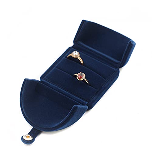 Isuperb Flanella Scatola Di Gioielli Per Anelli Orecchini Collana Confezione Regalo Per Nozze Fidanzamento Anello Di Coppia Ring Box, Scatola Regalo P