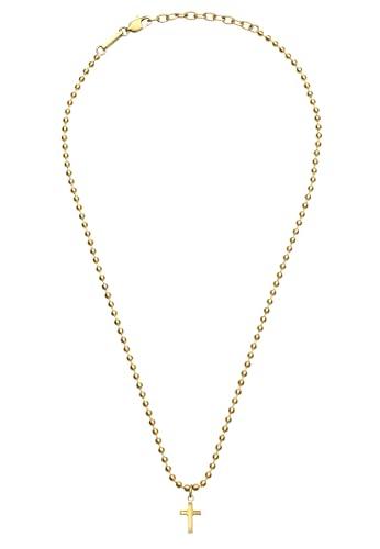 Breil Gioiello Tj3846 Collezione Emblems, Collane Da Uomo In Acciaio Colorato Colore Oro Misura Unica Con Senza Pietre