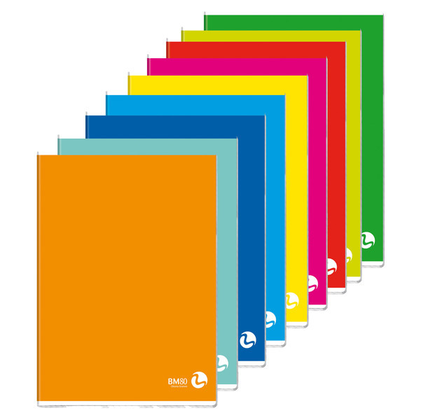 Quaderno Color 80 Basic BM - A4 - Quadretti 5 mm senza Margini - 0110603 (Assort