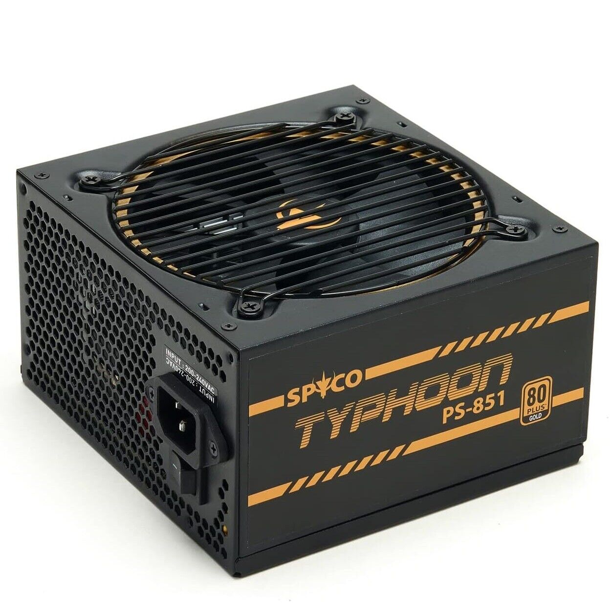 SPYCO TYPHOON PS-851 Alimentatore Gaming 850W Modulare 80 PLUS Gold DC Cavi Flat