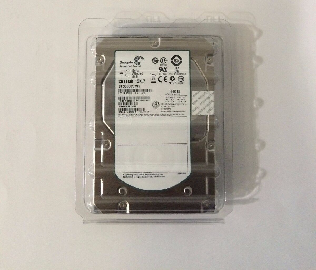 Seagate ST3600057SS Cheetah 15K.7 600 GB,Interno,15000 RPM,3.5 " 9FN066-8