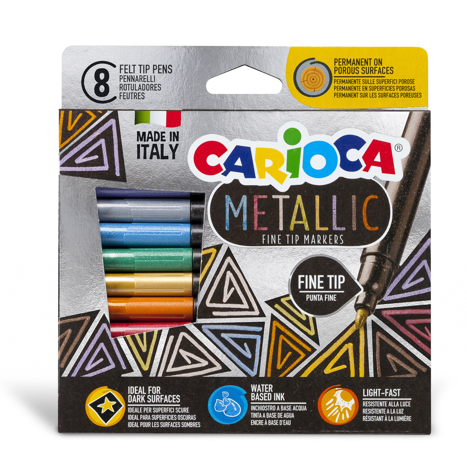 Pennarelli Metallic Fine Carioca - 43162 (Assortiti Conf. 8)