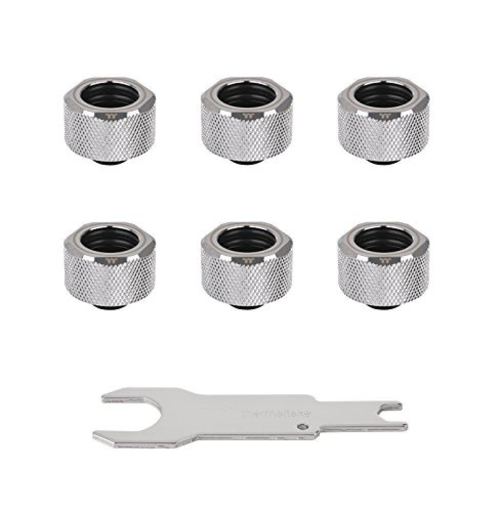 (TG. Six Pack) Thermaltake Pacific raccordo a compressione Chrome Six Pack - NUO