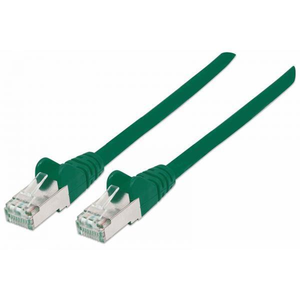 Intellinet Cavo Patch Cat.7 Plug RJ45 6A S/FTP LSZH 15m Verde