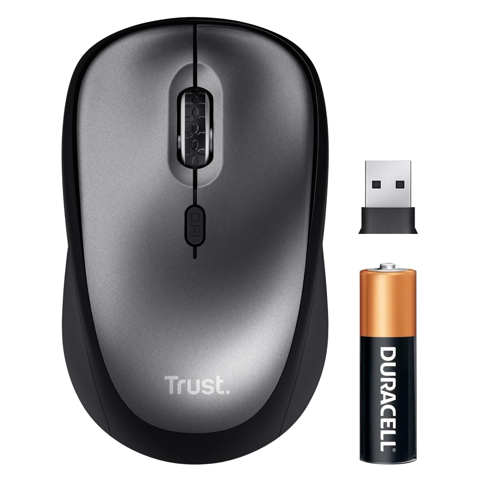 Trust Yuki Mouse Wireless Silenzioso con Batteria, per Mano Sinistra e (U7I)