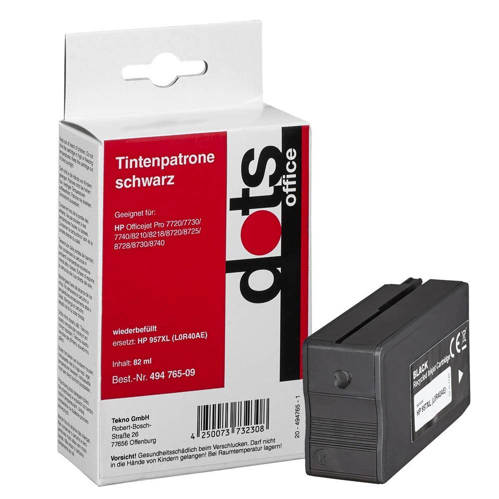 dots 1749 4001-dots Ink Replaces HP 957XL Black