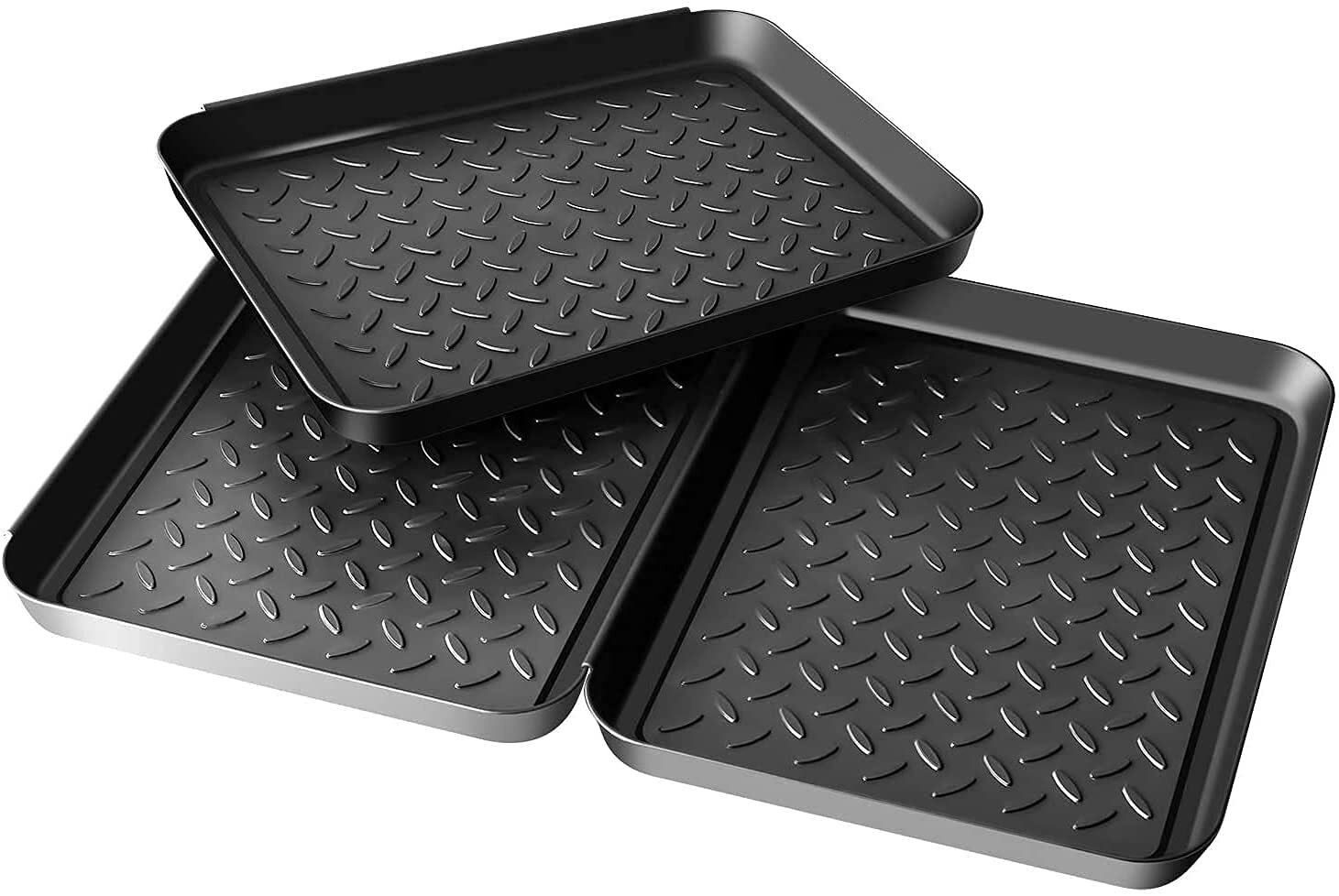 HAFERL 3 Pezzi Shoe Tray, Shoe Mat Shoe Tray di plastica Shoe Tray (E9r)