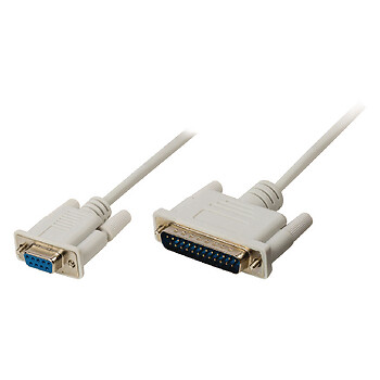 Cavo Seriale D-suB A 25 Pin Maschio - D-SUB 9-Pin Femmina 2.00 m Avorio