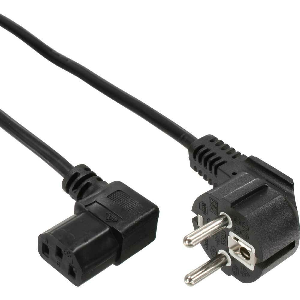 INL Cavo alimentazione spina Shucko 90° angolo angolato presa IEC C-13 0,5 metri