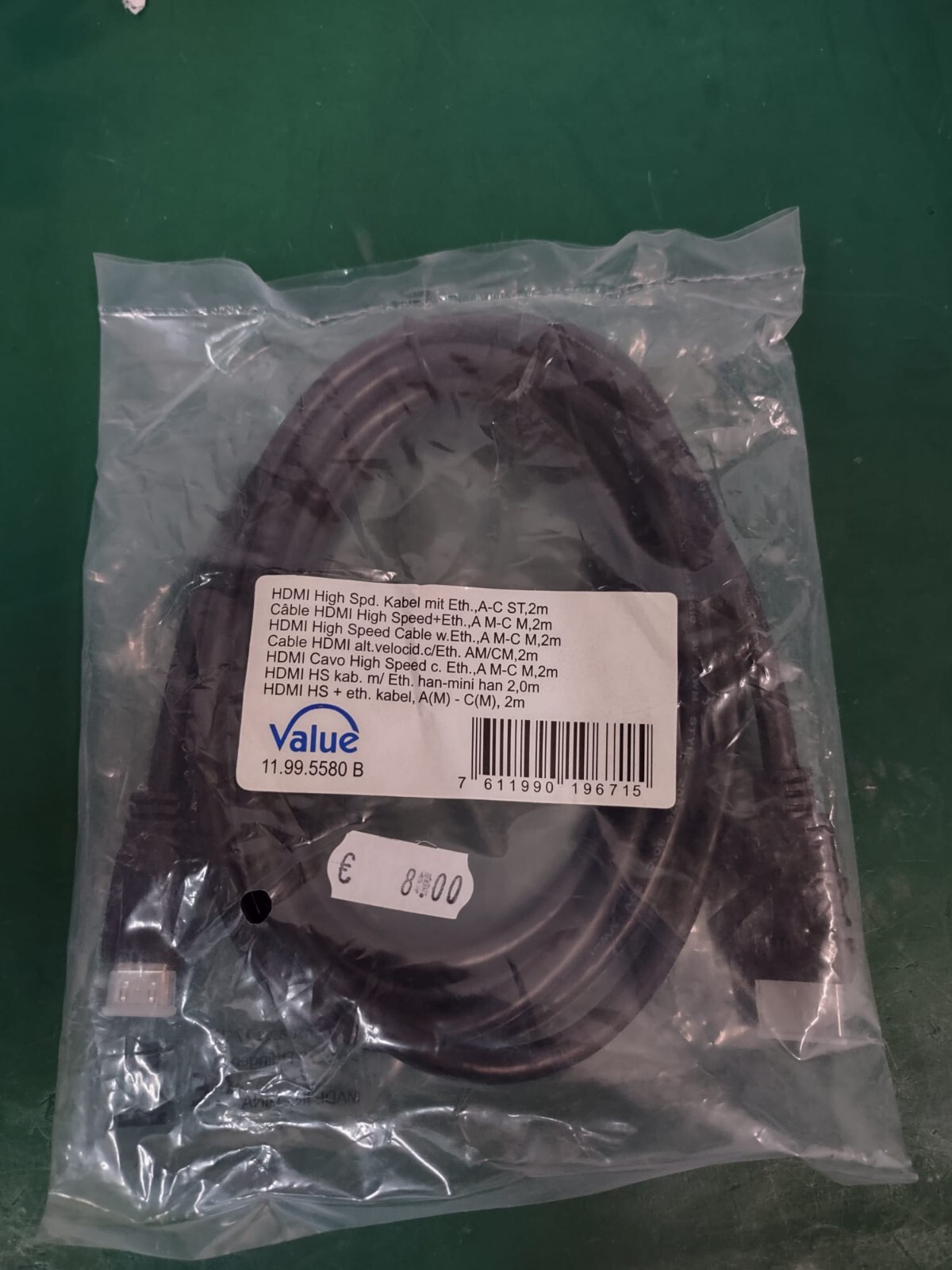 Cavo HDMI-HDMI C 2M