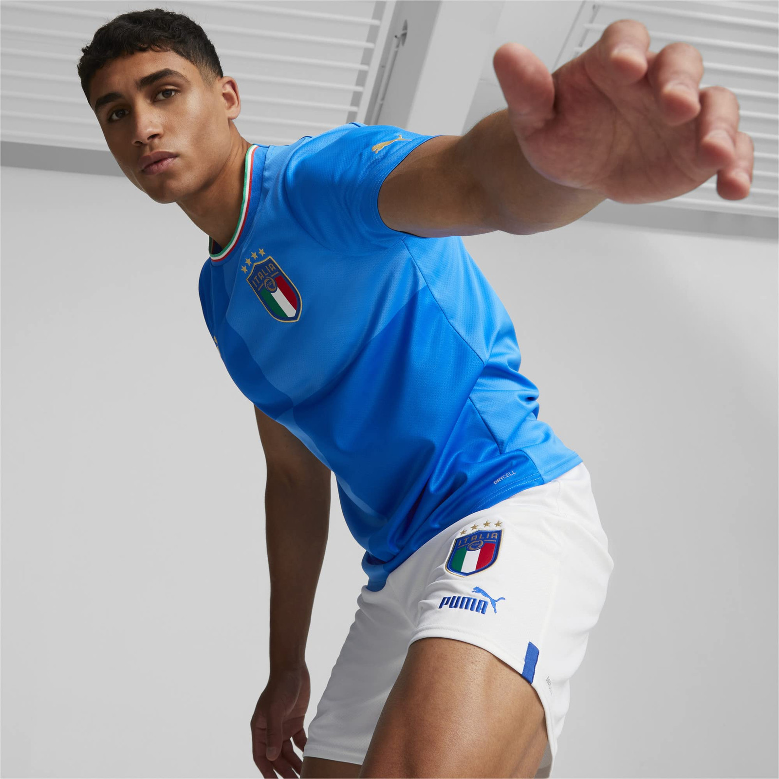 PUMA Maglia Marca Modello FIGC Home Jersey Replic, Ignite Blue Ultra (Z6E)