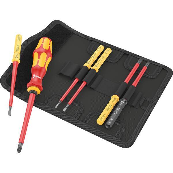 Wera 5006601001  Kraftform Kompakt VDE 7 Universal 2 Elettricisti Kit di punte i